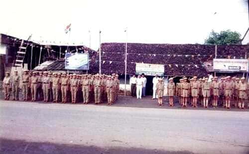 Old Building And Studens