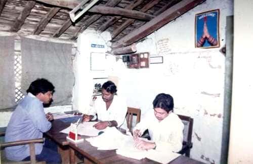 Old Building And Studens